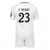 Camisa de Futebol Real Madrid Ferland Mendy #23 Equipamento Principal Infantil 2024-25 Manga Curta (+ Calças curtas)